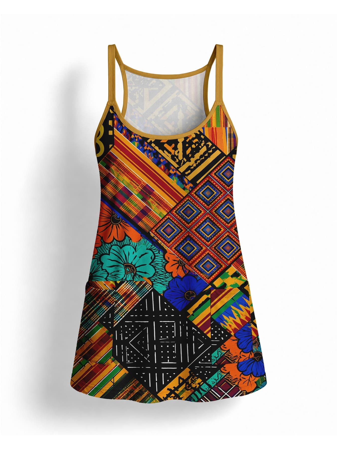 "Vitambaa" Built-in Bra Mini Dress