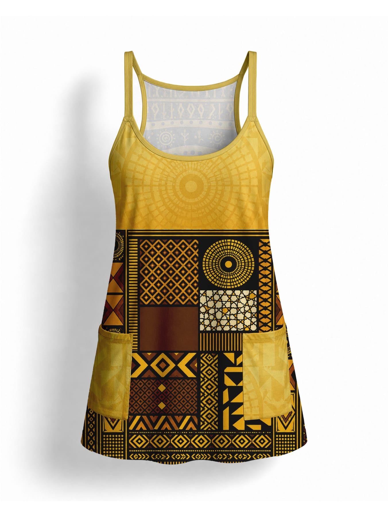 "Manjano" Built-in Bra Mini Dress