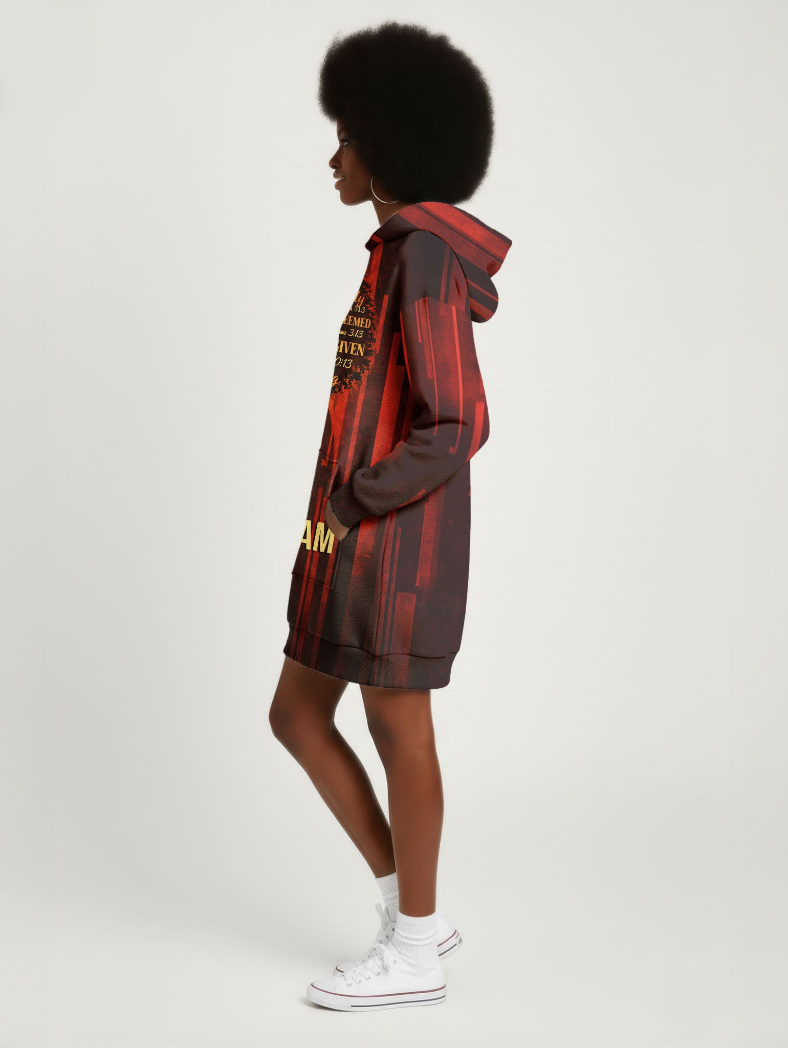 "Asante" Hoodie Dress