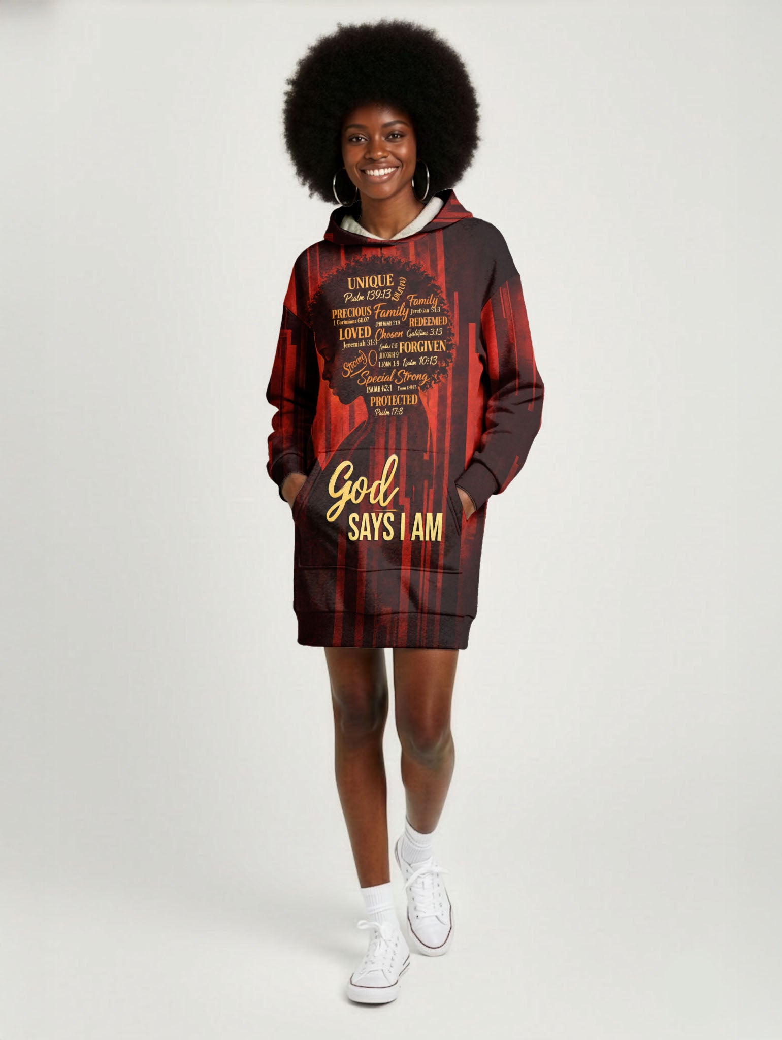 "Asante" Hoodie Dress