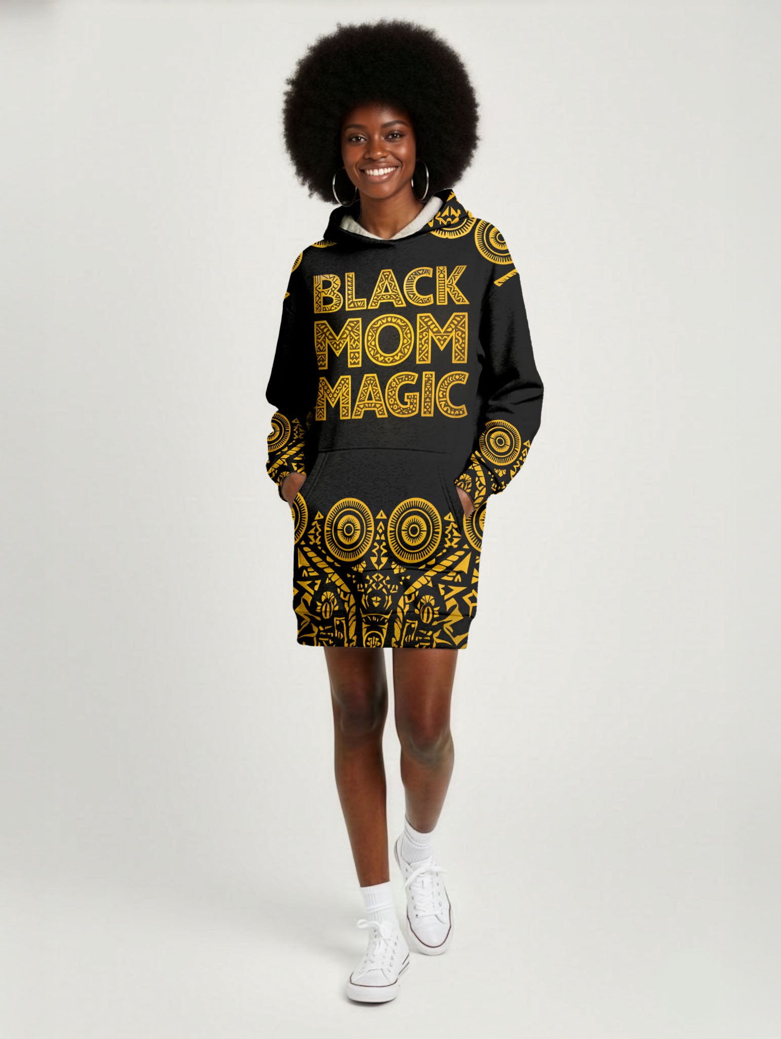 "Mamafo" Hoodie Dress