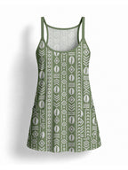 Oshun Verde Built-in Bra Mini Dress