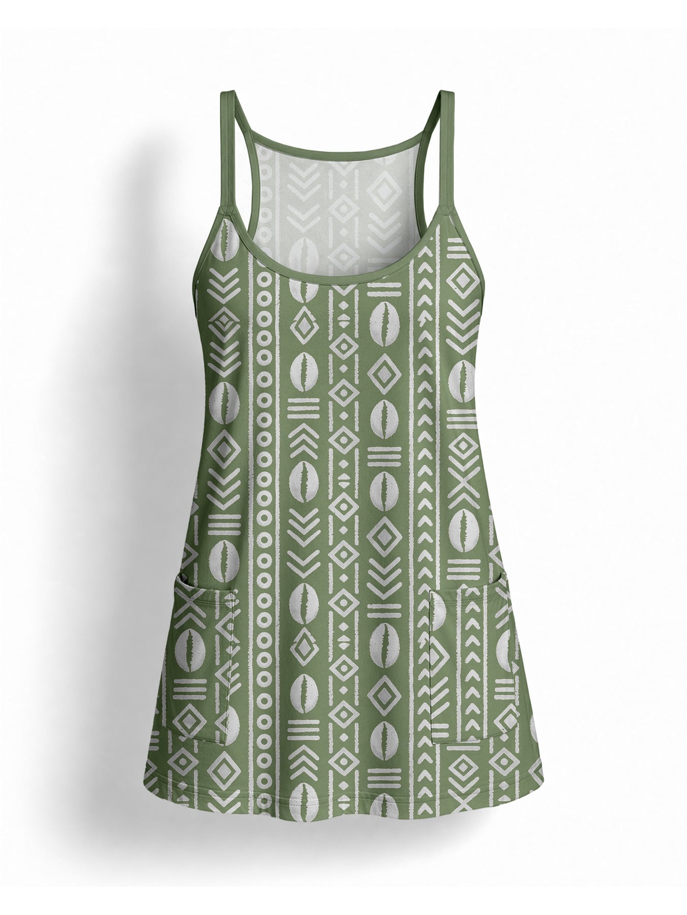 Oshun Verde Built-in Mini Dress