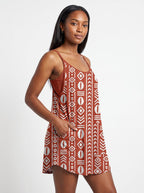 "Oshun Kijani" Built-in Bra Mini Dress