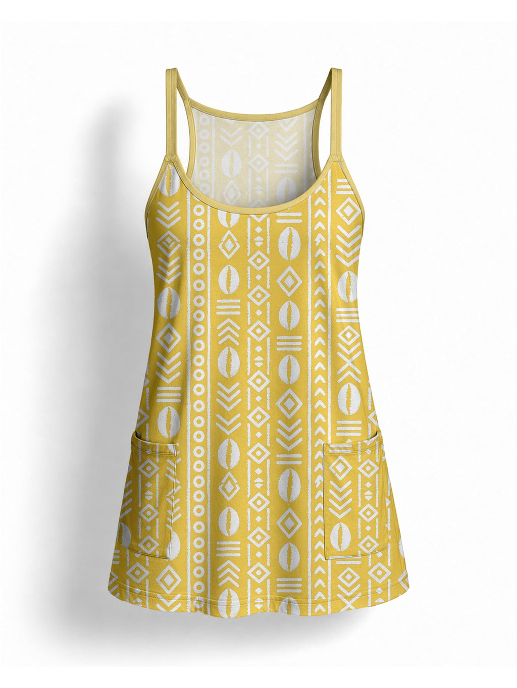"Oshun Dhahabu" Built-in Bra Mini Dress
