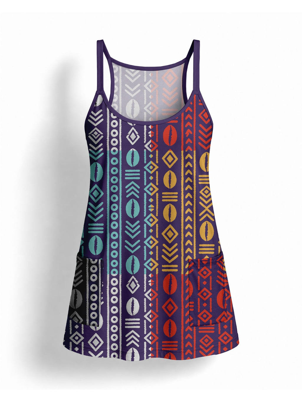 "Oshun Zamani" Built-in Bra Mini Dress