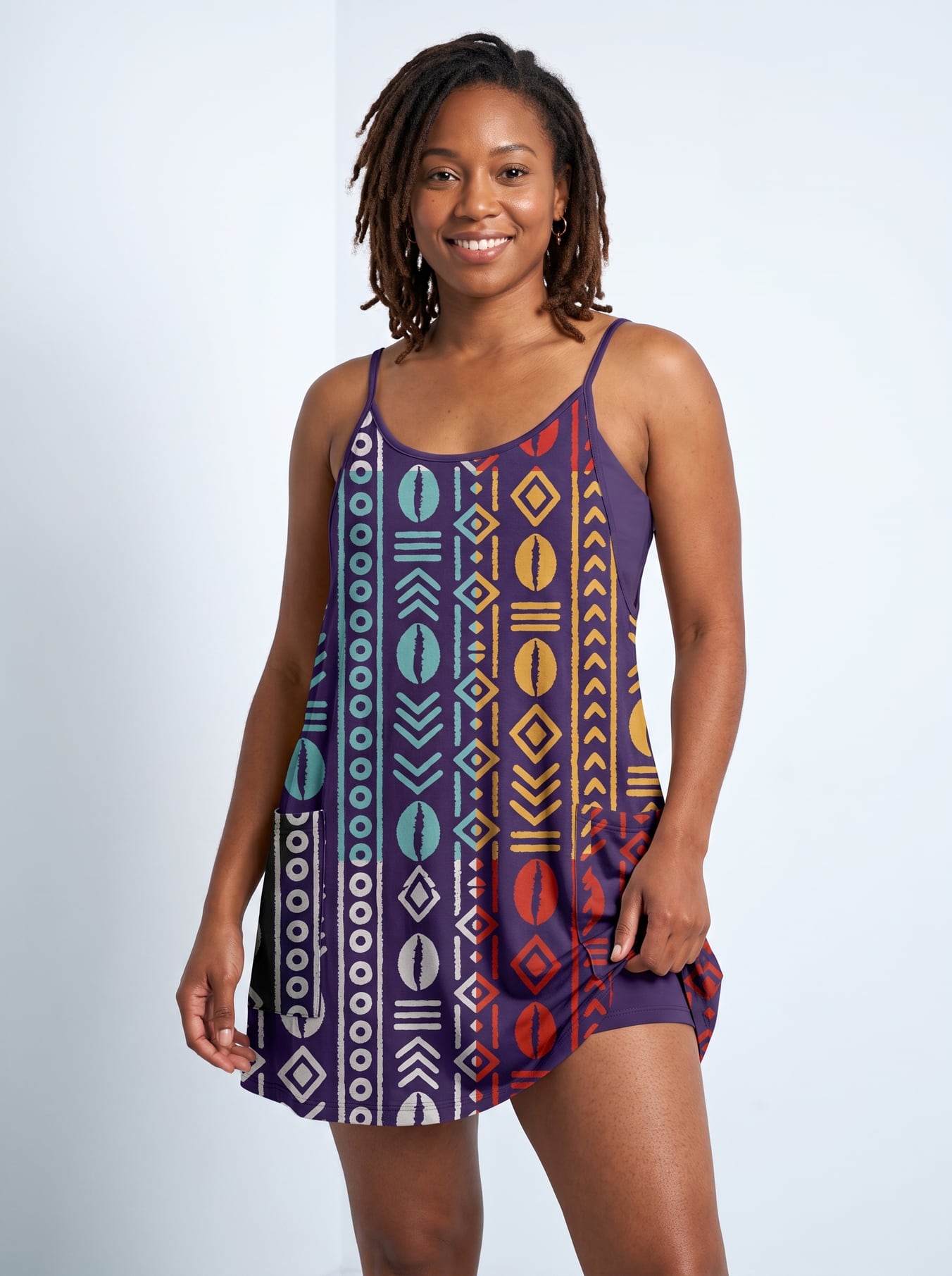 "Oshun Zamani" Built-in Mini Dress