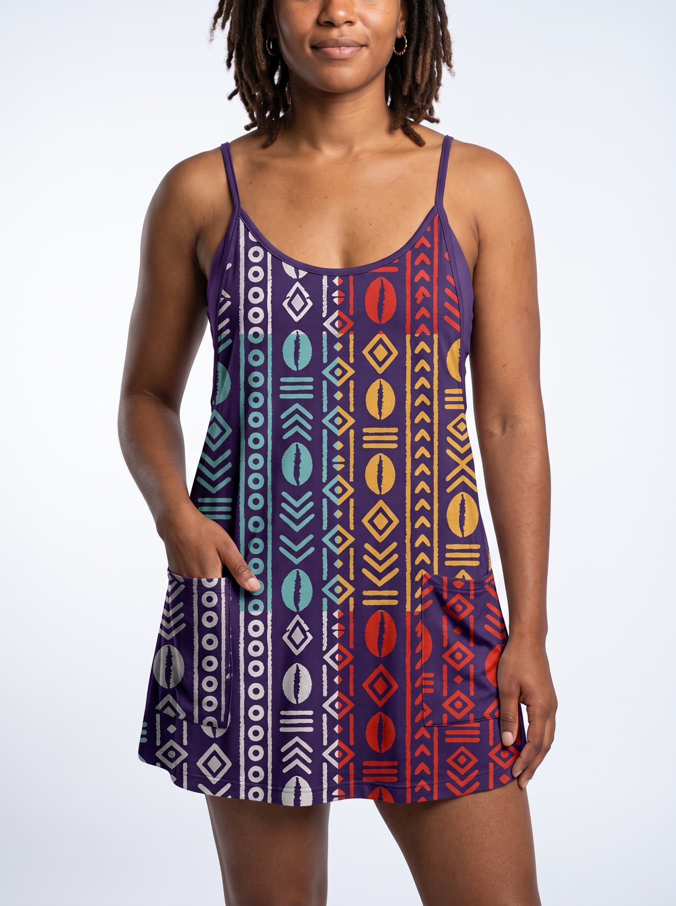 "Oshun Zamani" Built-in Mini Dress