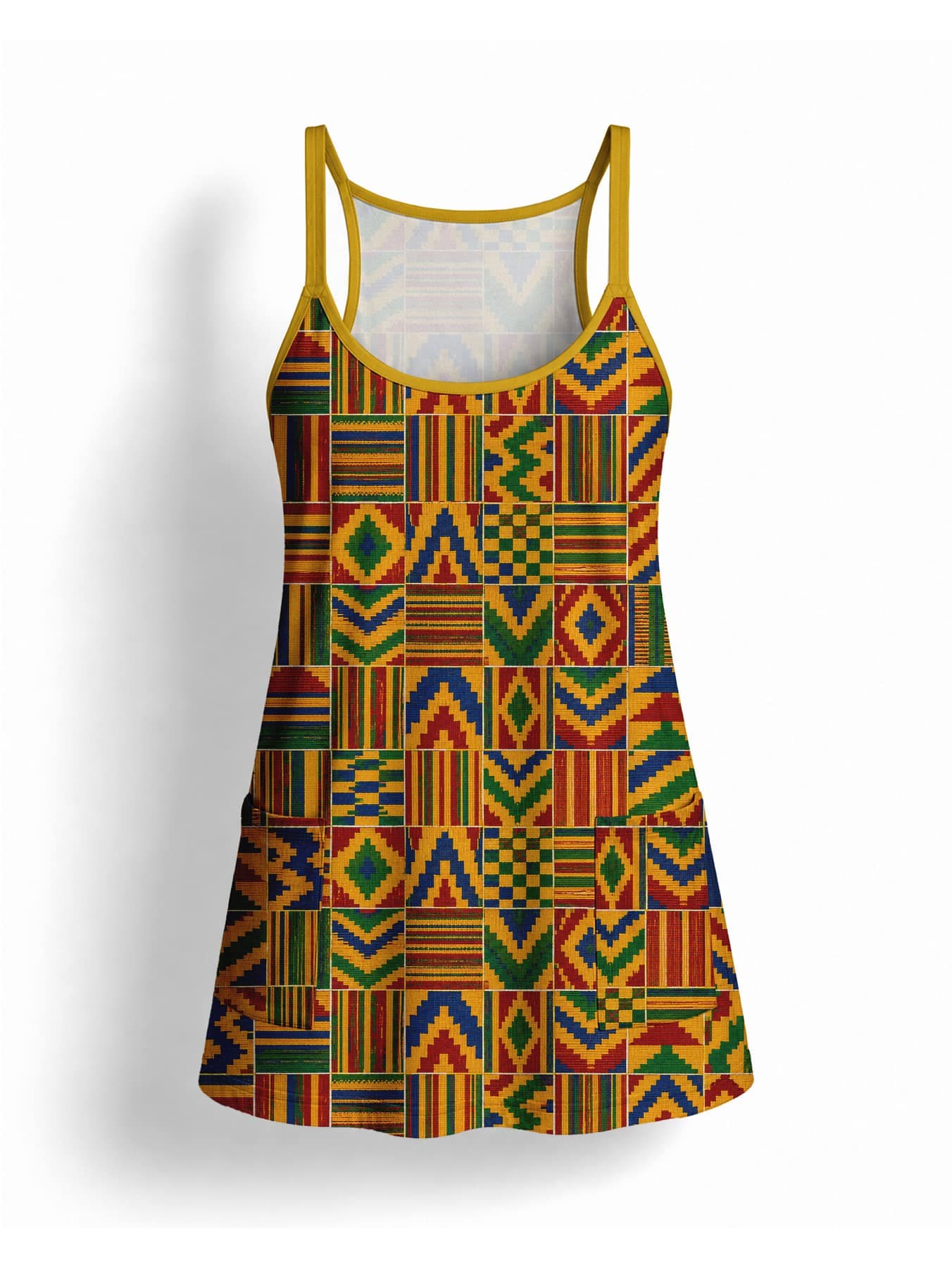 "Kumasi" Built-in Bra Mini Dress