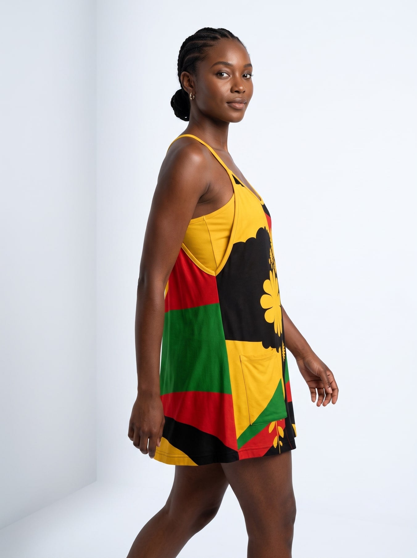 "Furaha" Built-in Mini Dress