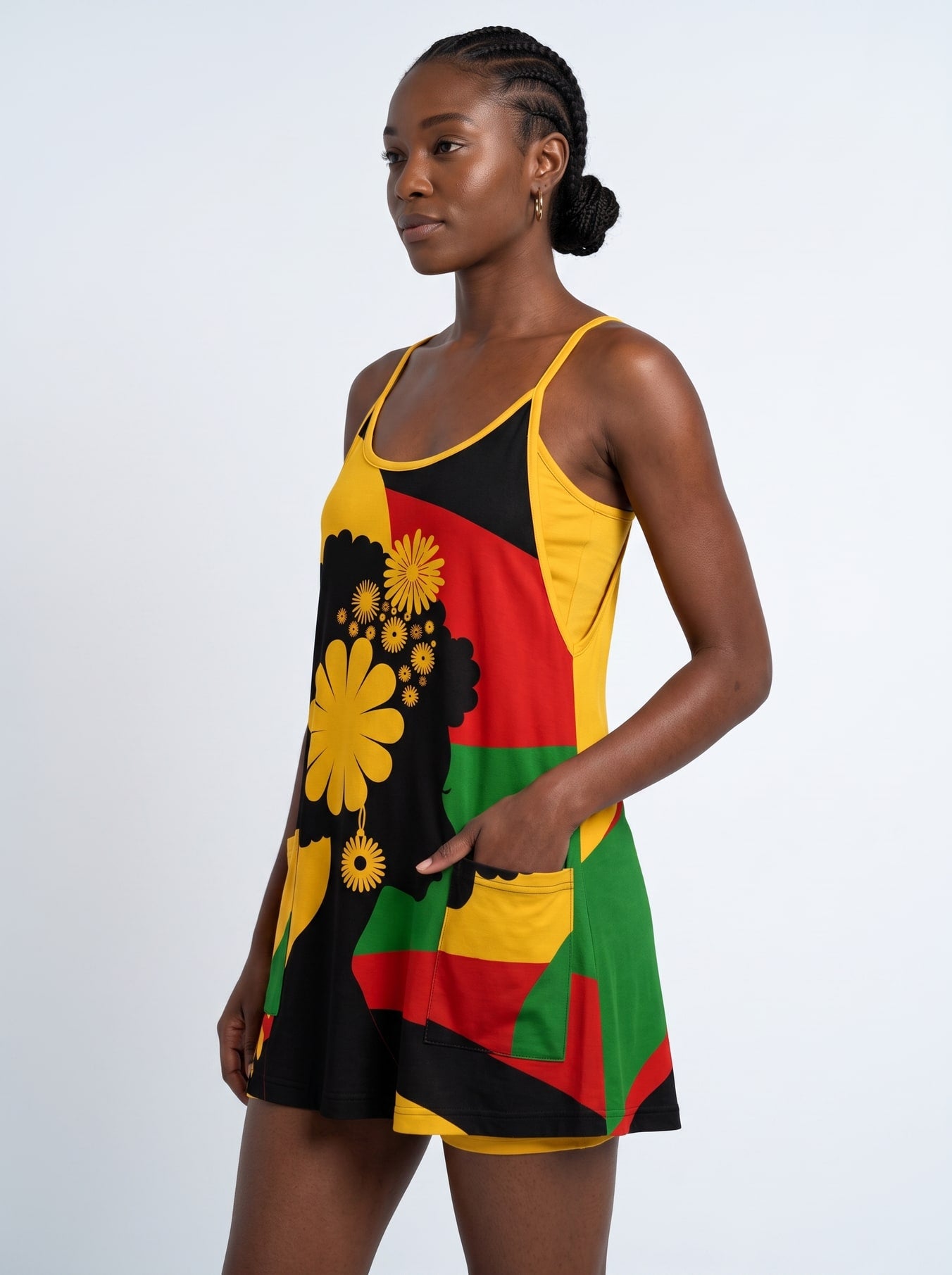 "Furaha" Built-in Mini Dress