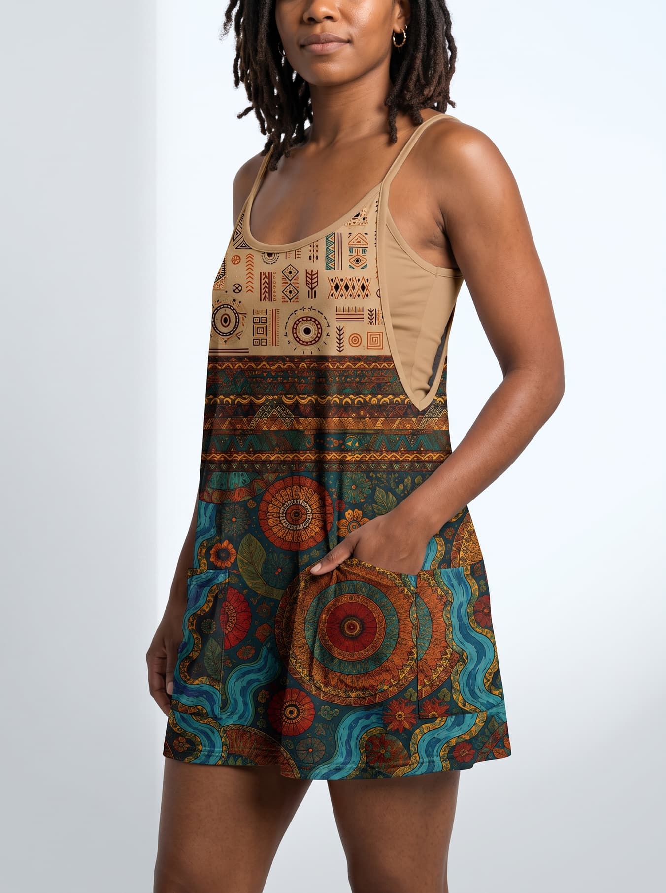 "Mto" Built-in Mini Dress