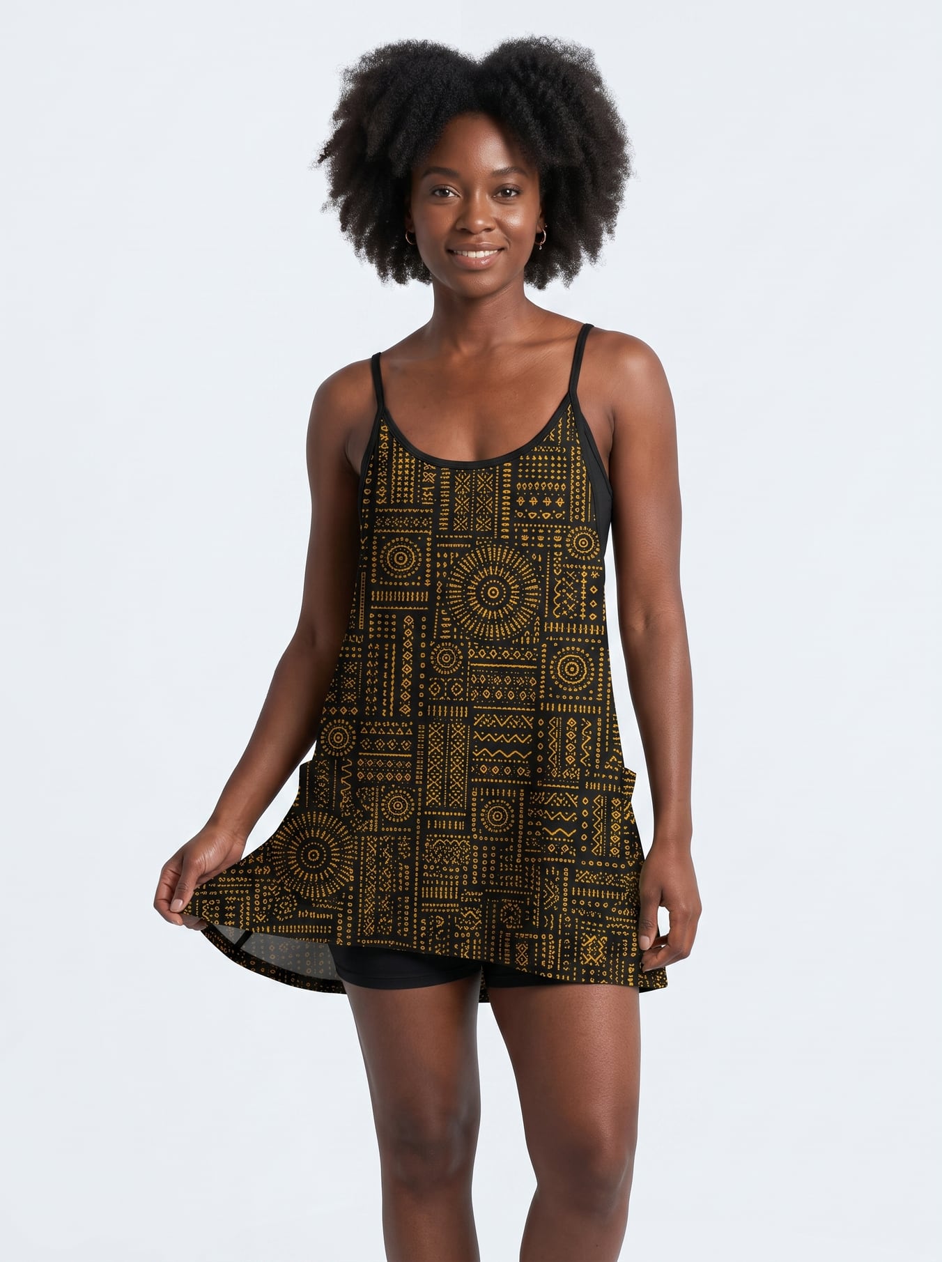 "Lamu" Built-in Mini Dress