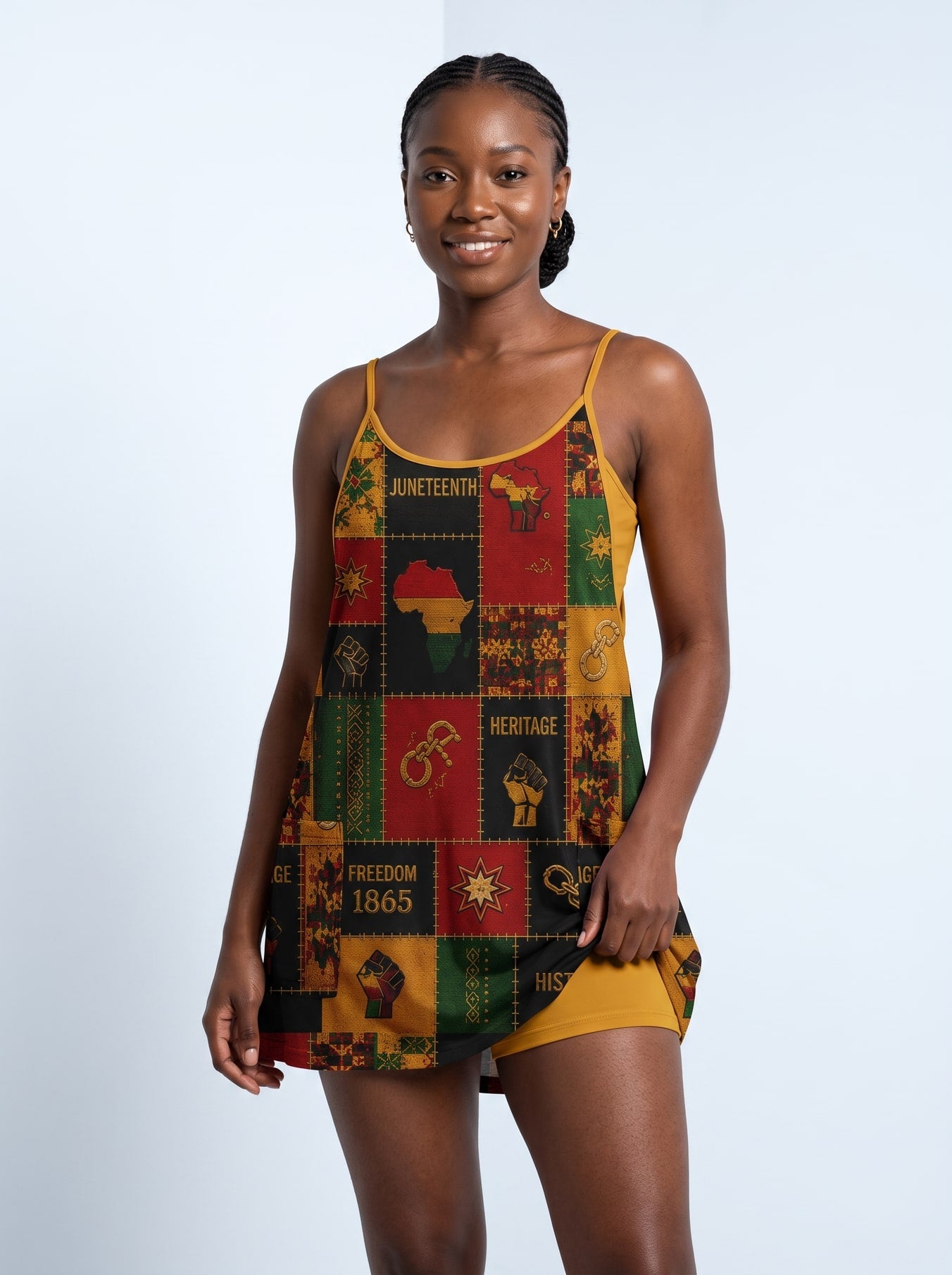 "Kumbuka" Built-in Mini Dress
