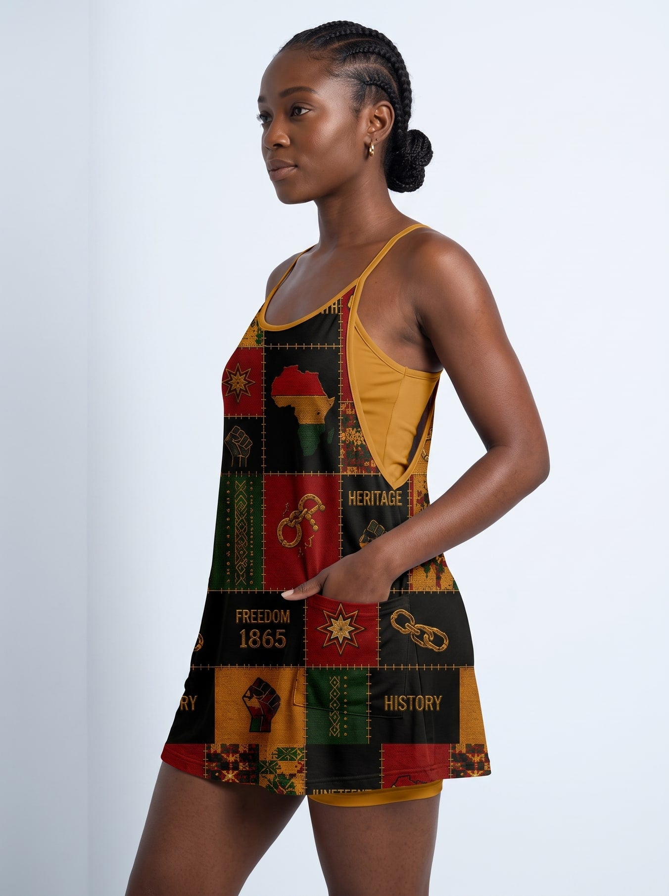 "Kumbuka" Built-in Mini Dress