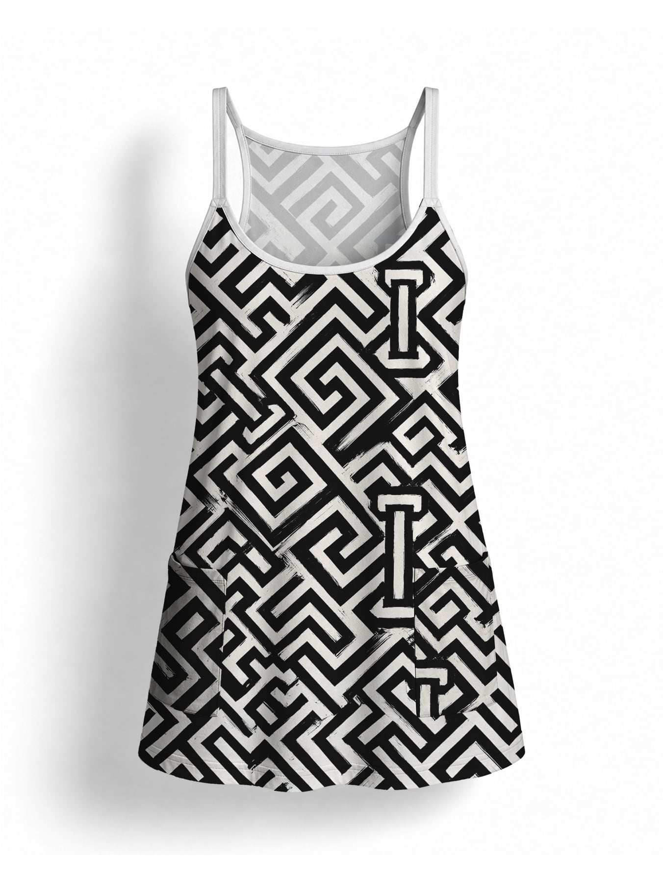 "Zamu" Built-in Mini Dress