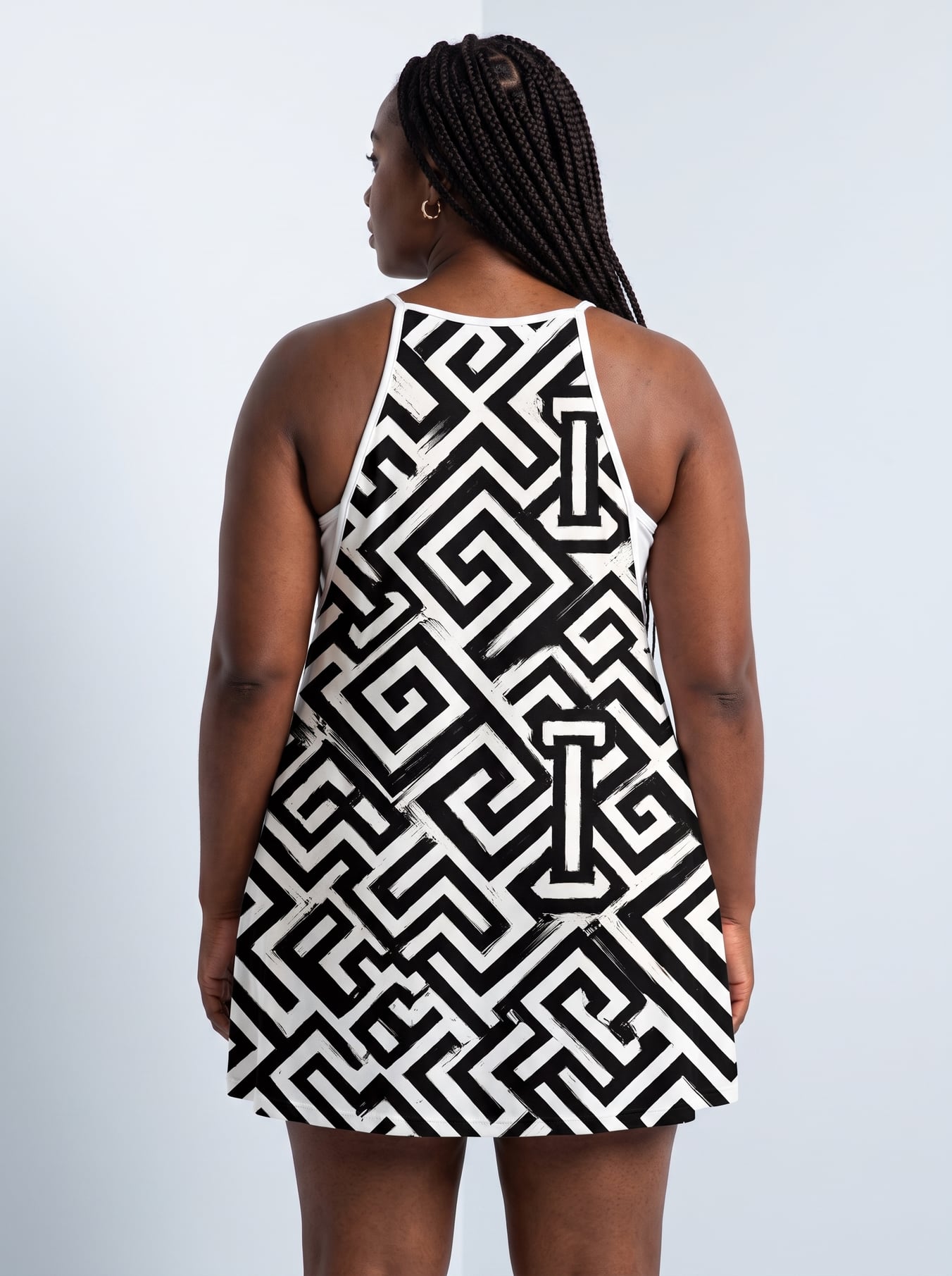 "Zamu" Built-in Mini Dress