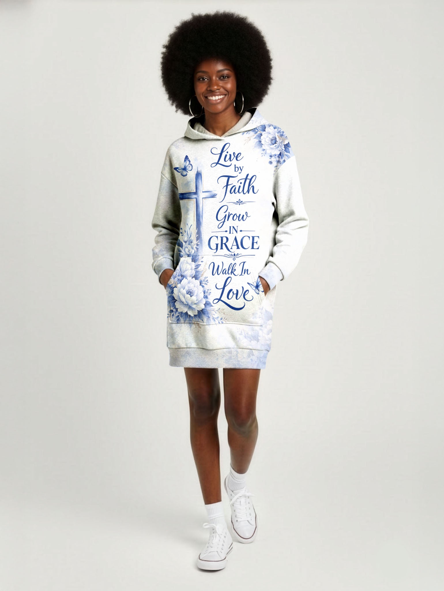 "Neema" Hoodie Dress