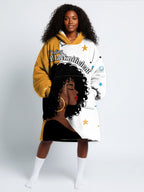 Feeling Blacknificient  Blanket Hoodie