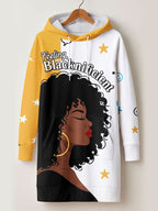 Feeling Blacknificient Hoodie Dress