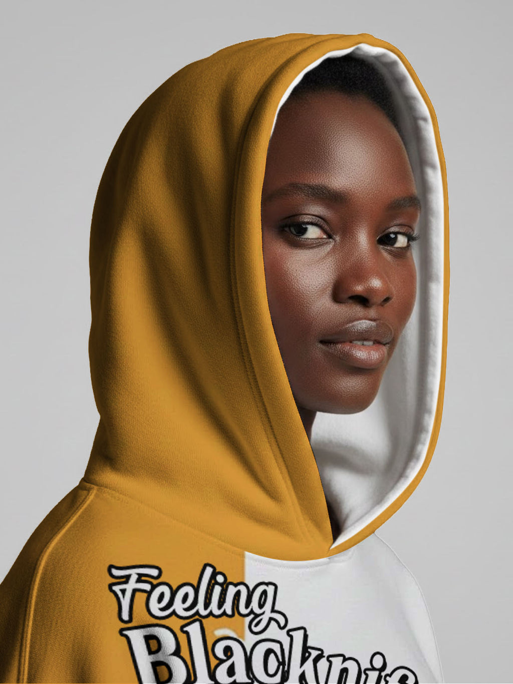 Feeling Blacknificient Hoodie Dress