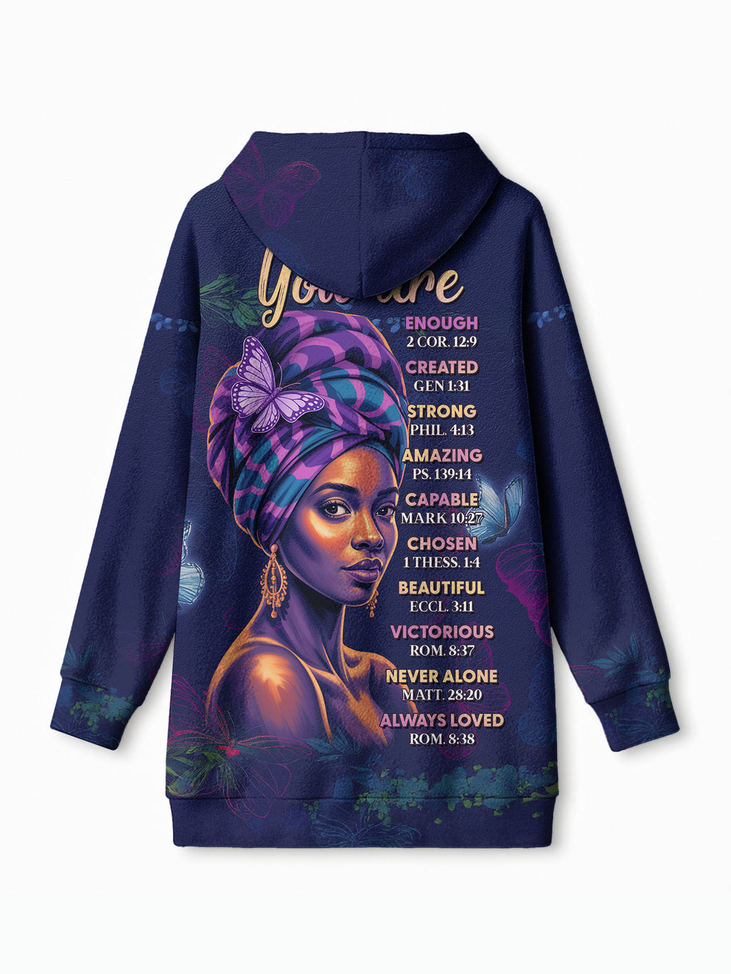 Blue Orchid Blanket Hoodie