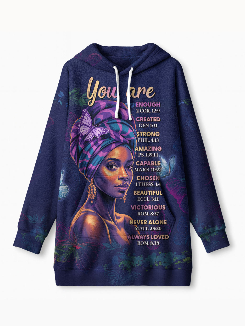 Blue Orchid Blanket Hoodie
