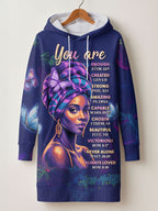 Blue Orchid Hoodie Dress