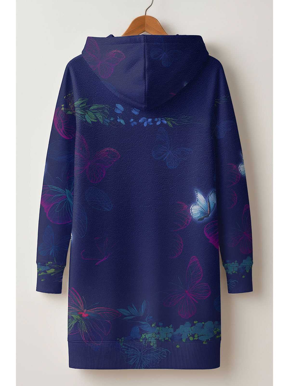 Blue Orchid Hoodie Dress