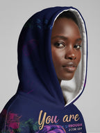 Blue Orchid Hoodie Dress