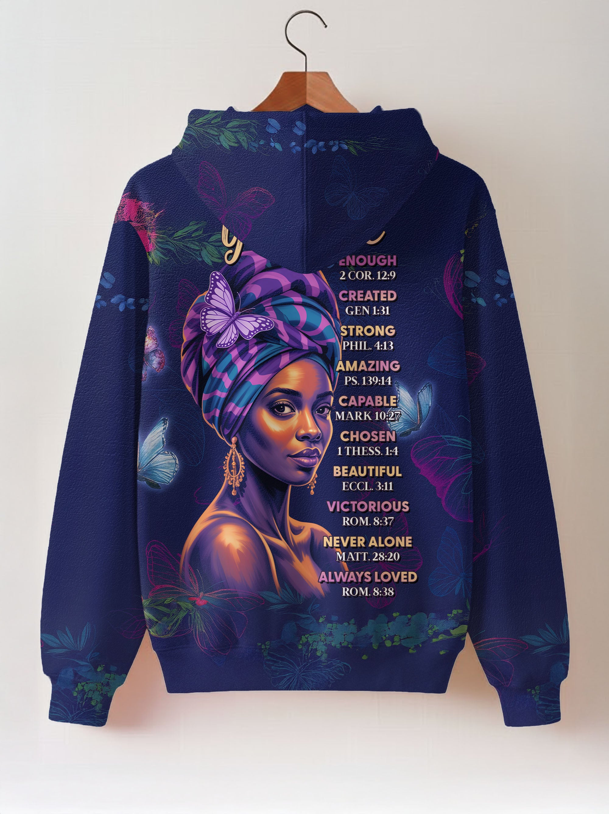 Blue Orchid Zip Hoodie