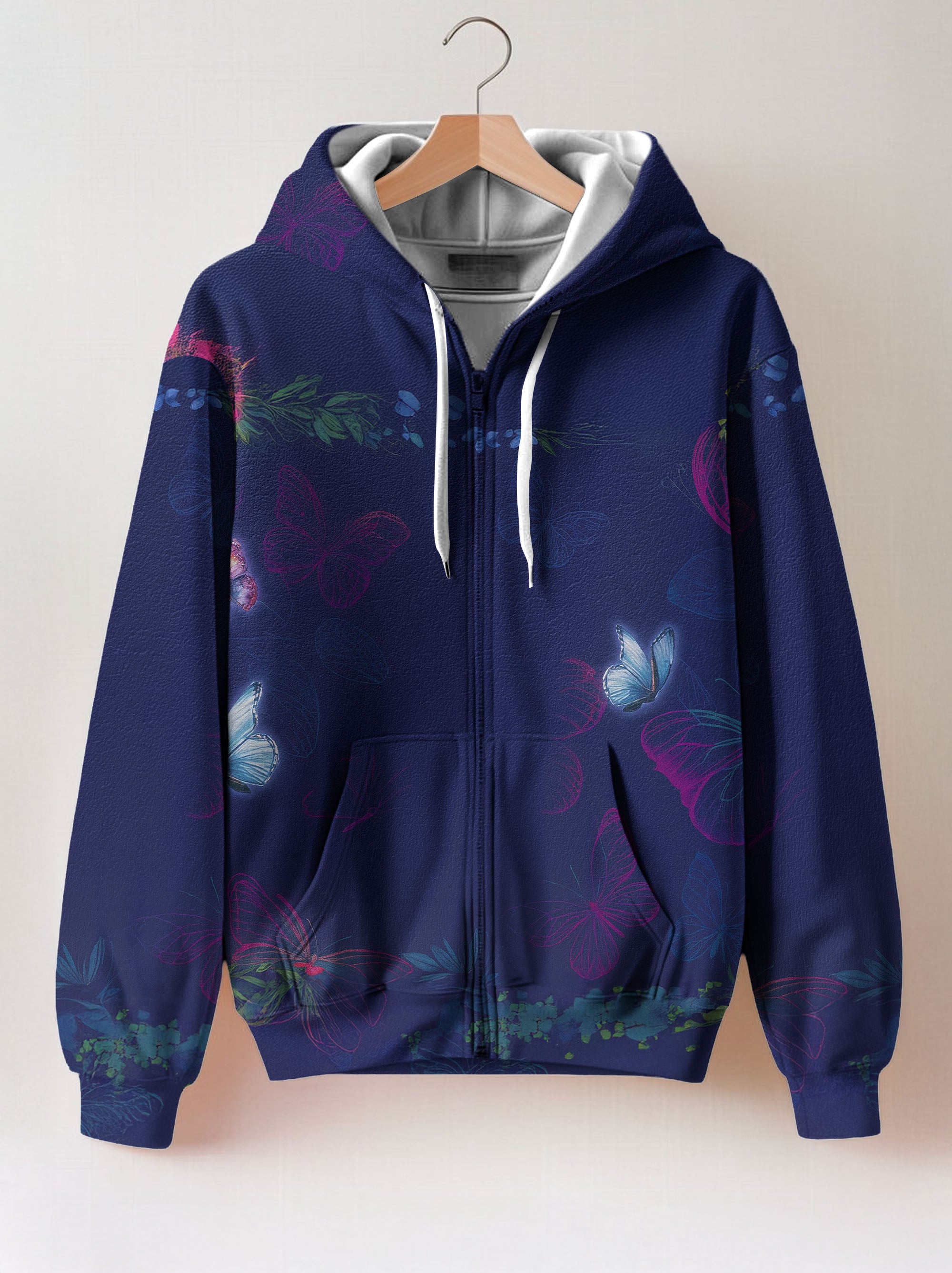 Blue Orchid Zip Hoodie