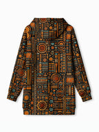 Afrocentric Pattern Blanket Hoodie