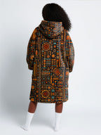 Afrocentric Pattern Blanket Hoodie