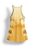 Ancestral Flame Built-in Bra Mini Dress