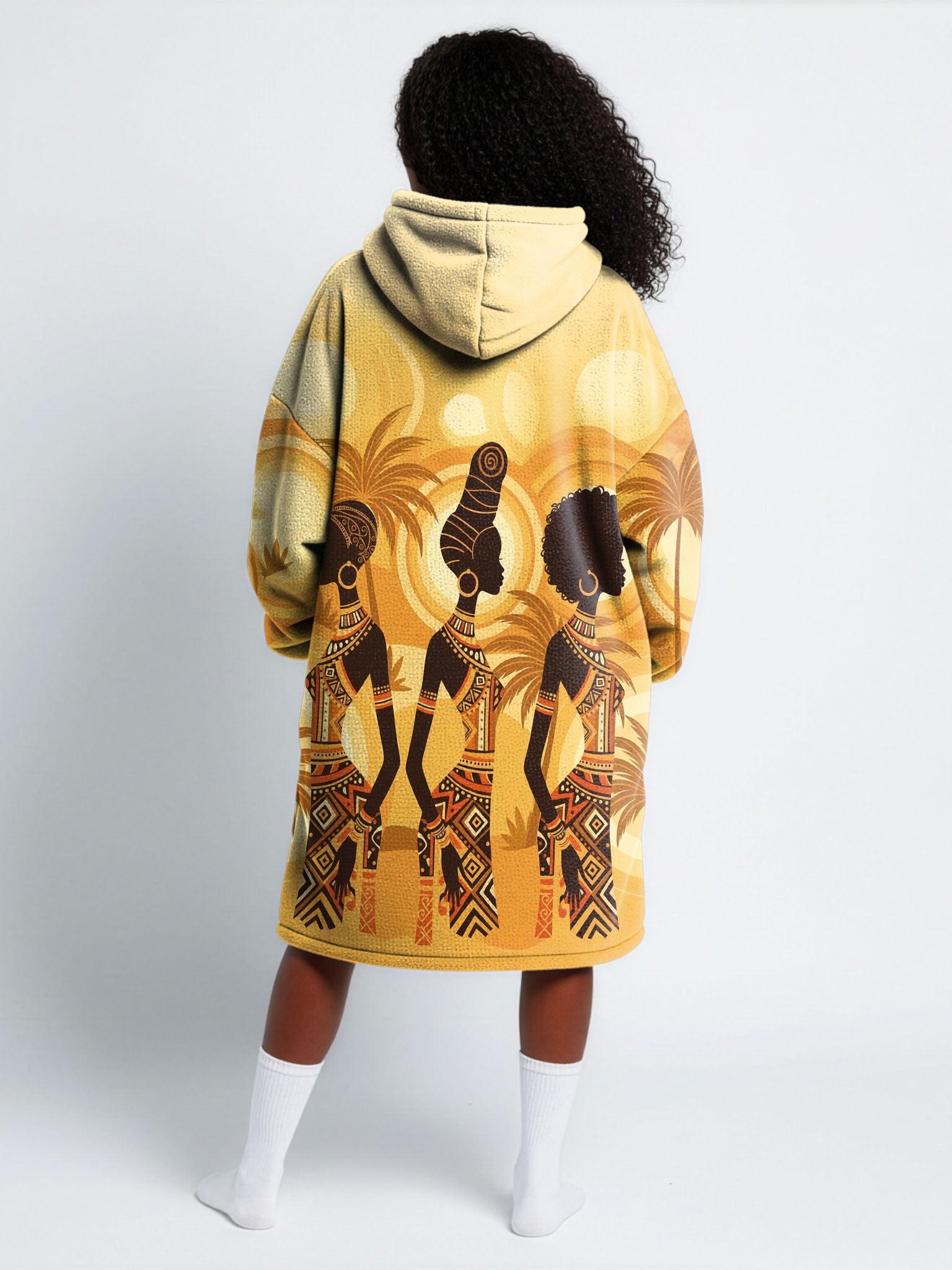 Ancestral Flame Blanket Hoodie