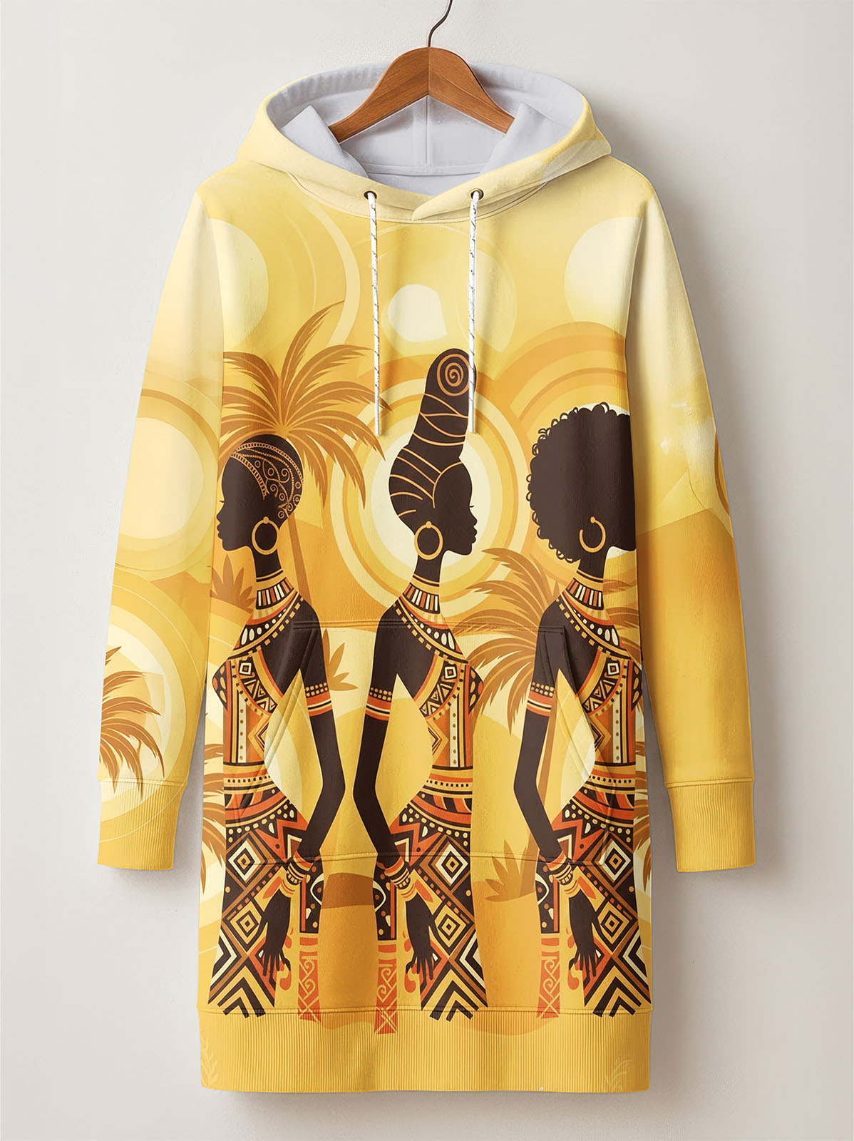 Ancestral Flame Hoodie Dress