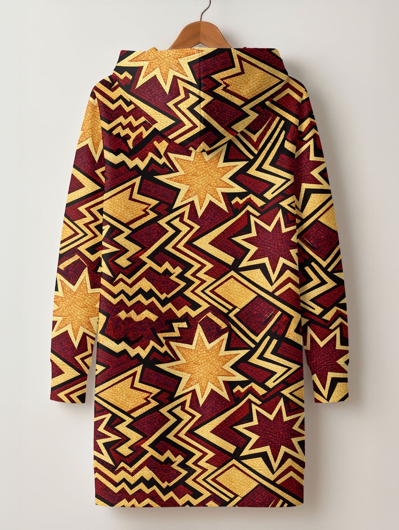 Burgundy Sheba Hoodie Dress
