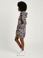 Royal Blue Sheba Hoodie Dress