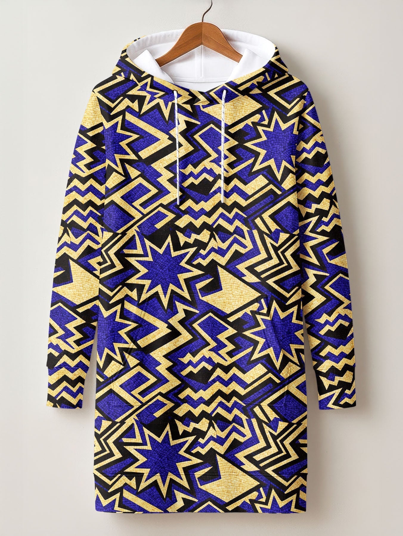 Royal Blue Sheba Hoodie Dress