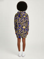 Royal Blue Sheba Hoodie Dress