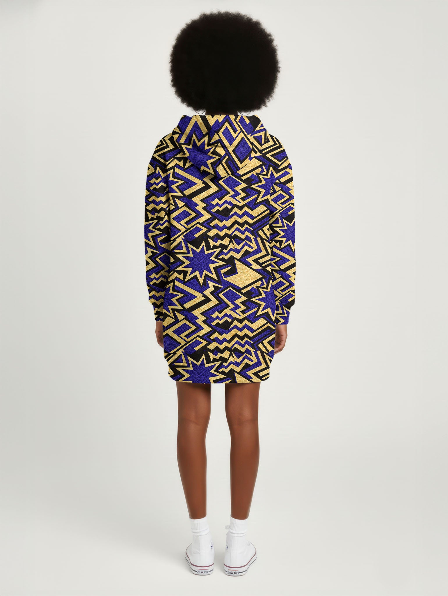 Royal Blue Sheba Hoodie Dress