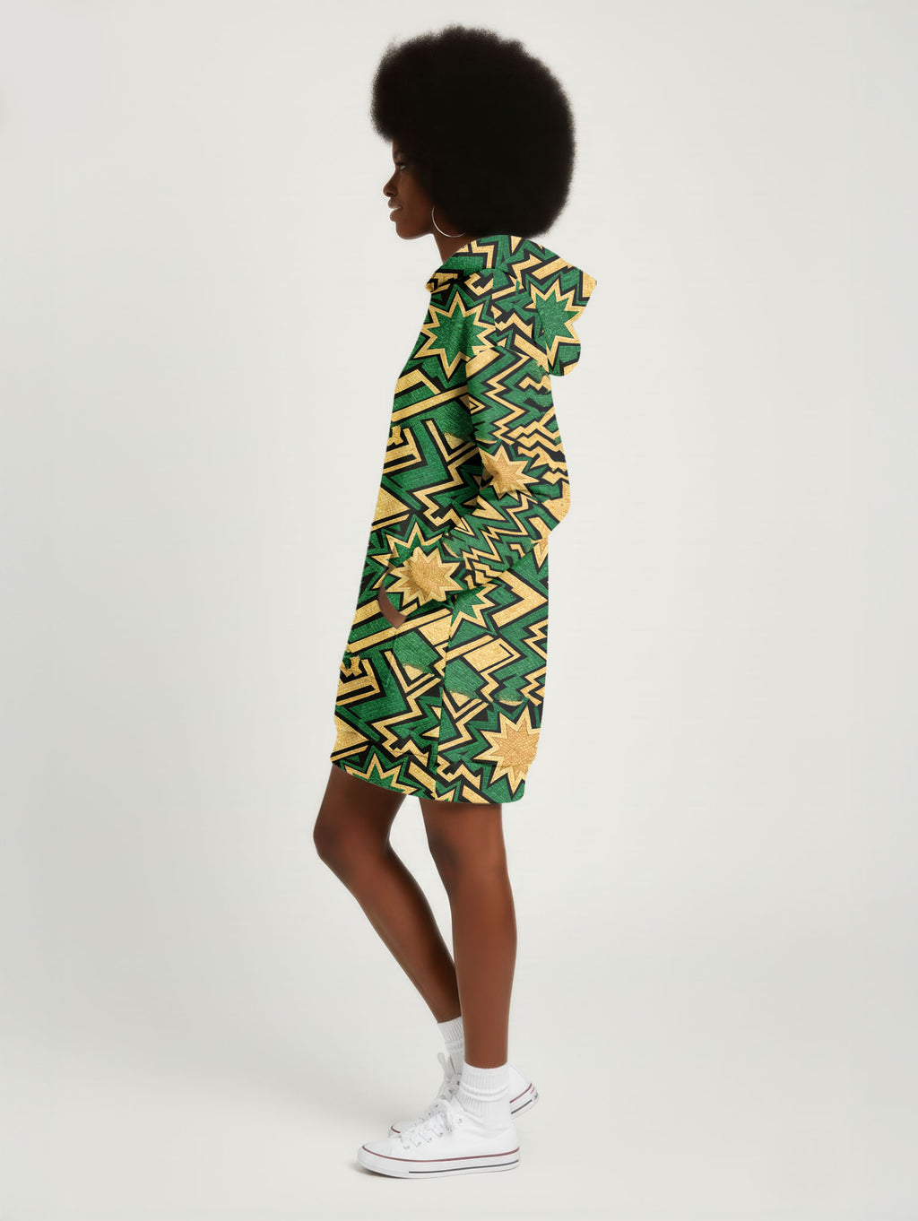 Emerald Sheba Hoodie Dress