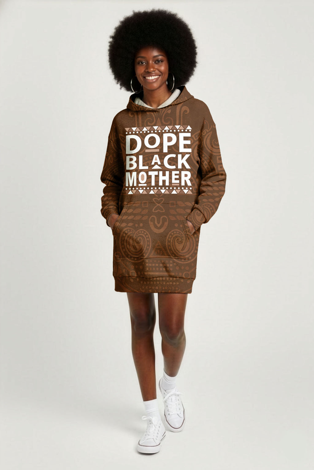 Dope Black Mom Hoodie Dress