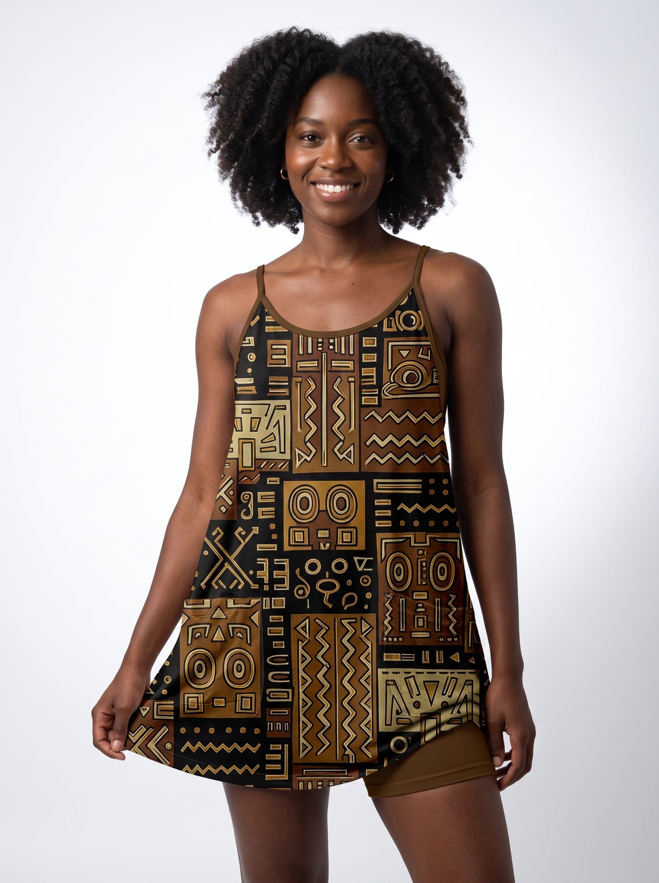 "Sankofa" Built-in Mini Dress