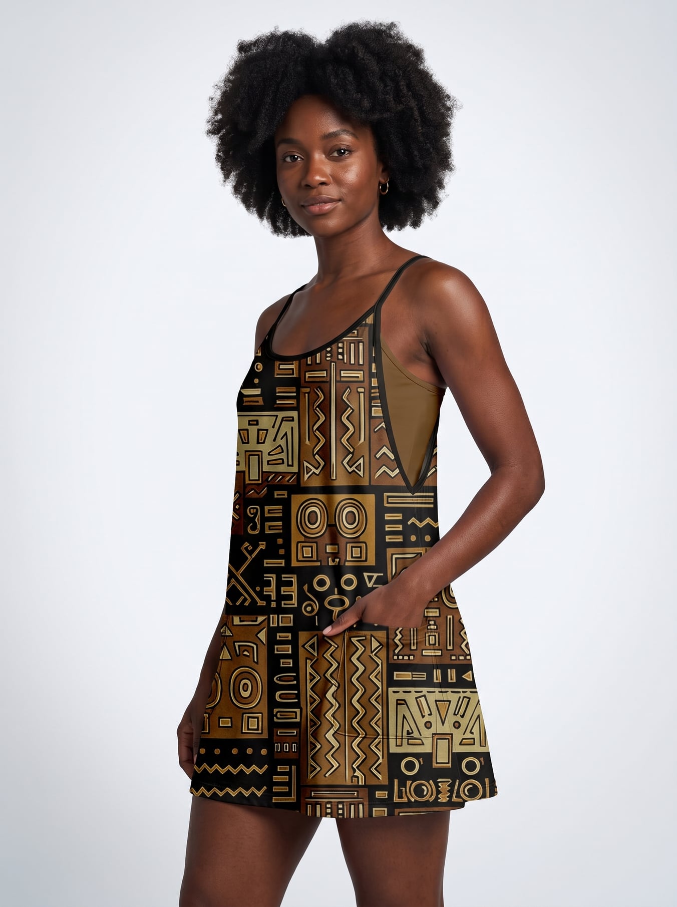 "Sankofa" Built-in Mini Dress