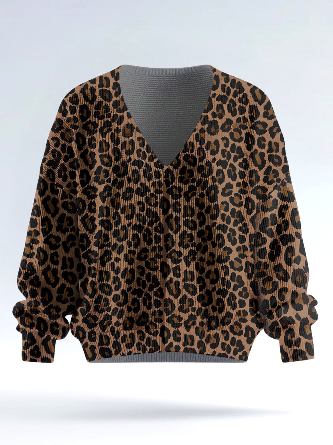 "Unstoppable" Brown Leopard Knitted Cardigan