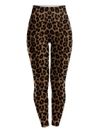 "Unstoppable" Brown Leopard Leggings