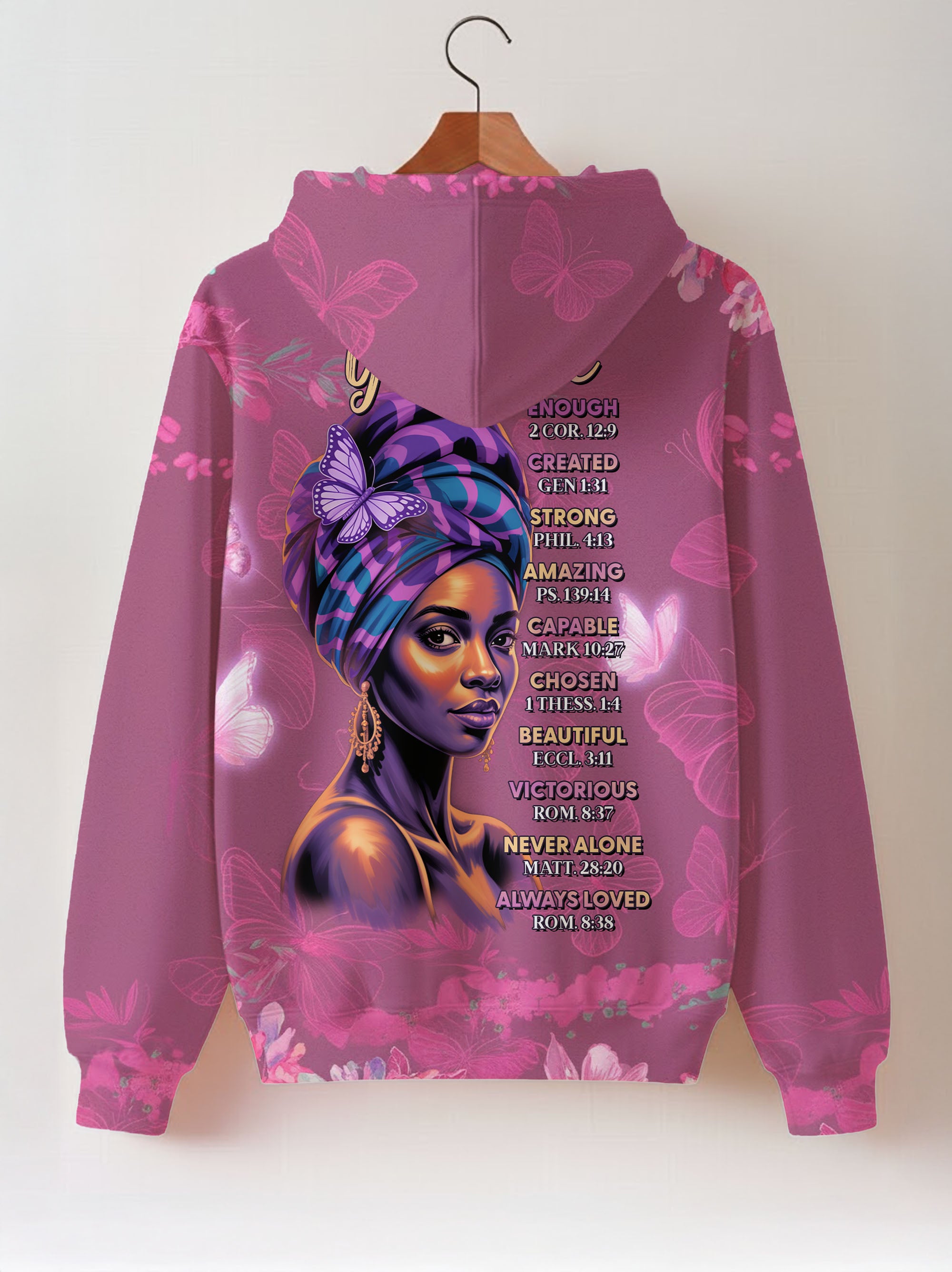 Pink Orchid Zip Hoodie