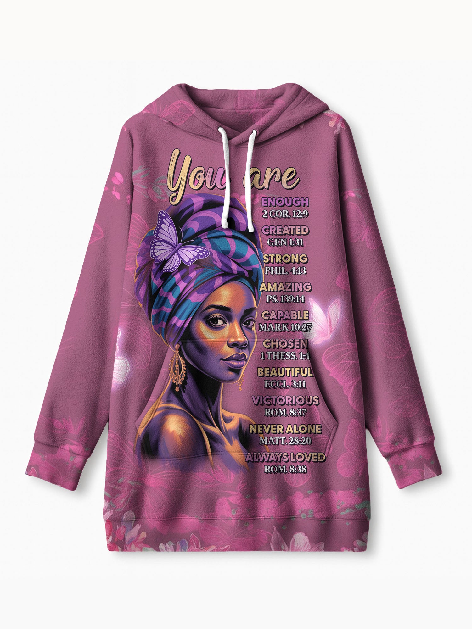 Pink Orchid Blanket Hoodie